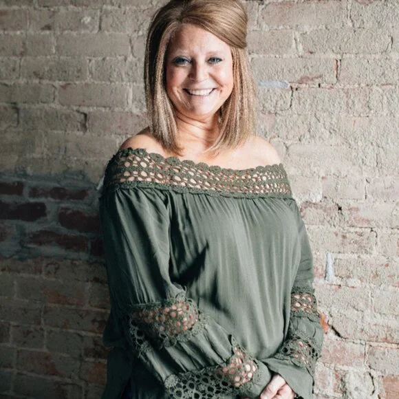 VENUS Crochet Side Tie Top Olive Green - Picture 11 of 11